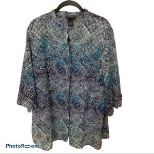 Maggie Barnes shirt jacket size 14/16W